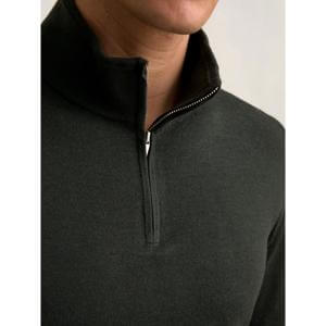REISS Blackhall Merino Wool Half-Zip Funnel Neck Jumper